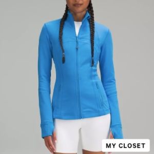 lululemon define jacket poolside blue size 8 luon